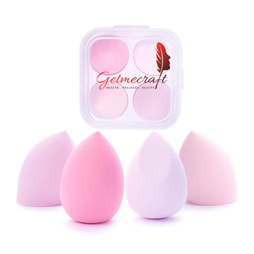 Beauty Blender Makeup Sponge Set With Storage Case - Multi-Pink Colored