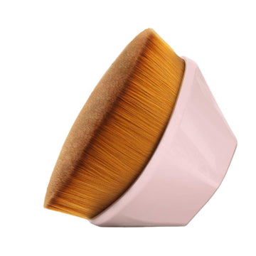 Hexagon Face Foundation Makeup Brush - Pink