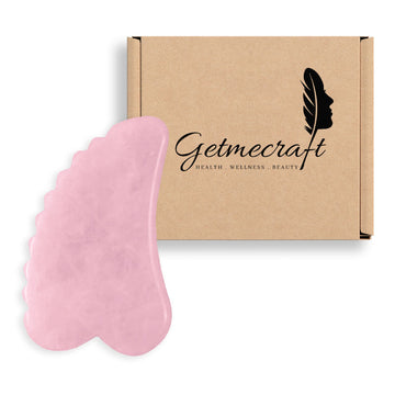 Rose Quartz Teeth Shape Gua Sha Tool (1 pcs)