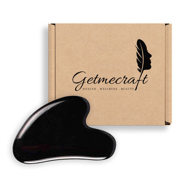 Black Obsidian Gua Sha Stone For Face Neak And Under Eye