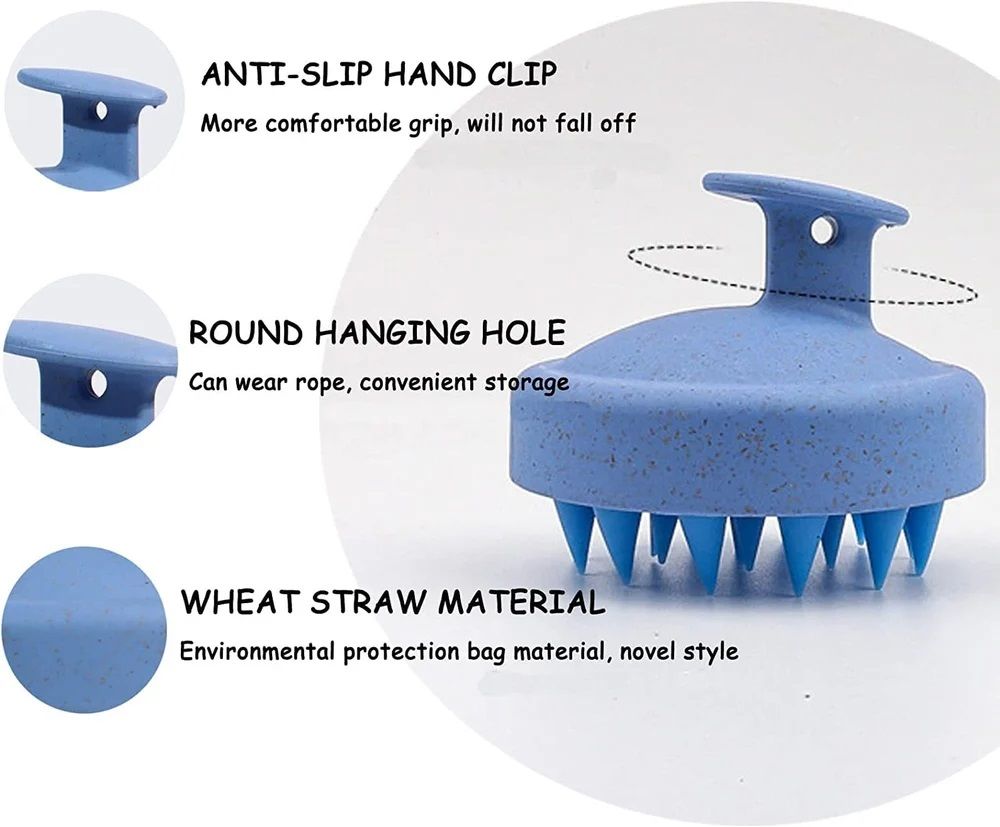 Scalp Massager Shampoo Brush - Blue (200 g)