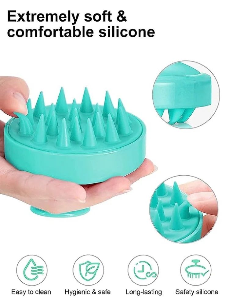 Scalp Massager Shampoo Brush - Dark Green (200 g)
