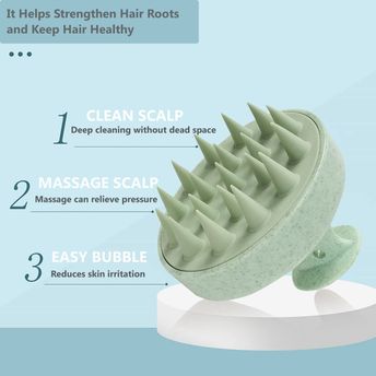 Scalp Massager Shampoo Brush - Light Green (200 g)
