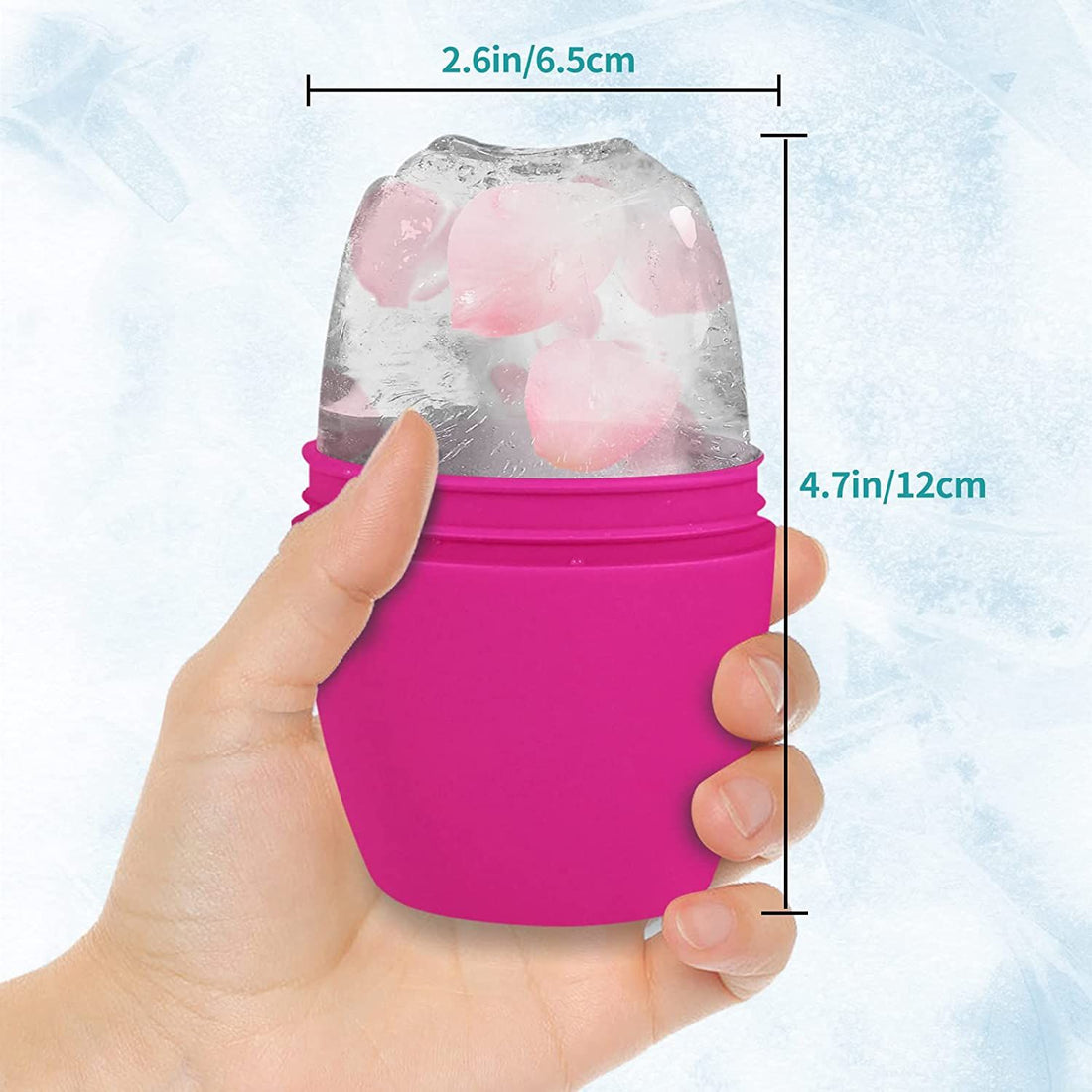 Ice Facial Roller For Face And Eye, Silicone Ice Mold For Facial Skin Care Tool For Women