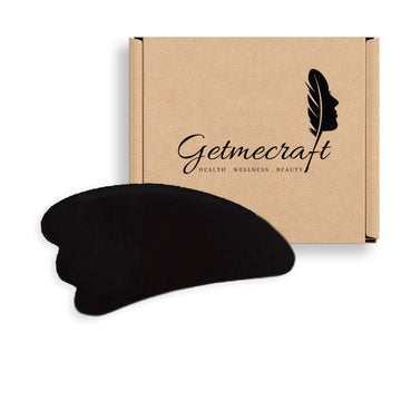 Black Obsidian Wing Shape Gua Sha Facial Massage Tool (1 pcs)